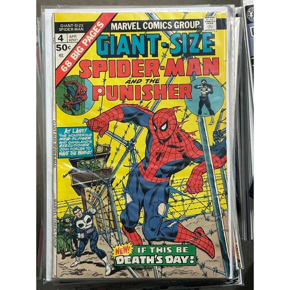 Giant-Size Spider-Man #4 & 6 (1975-76 Marvel) Lots of 2 Punisher - Human Torch - Picture 2 of 3